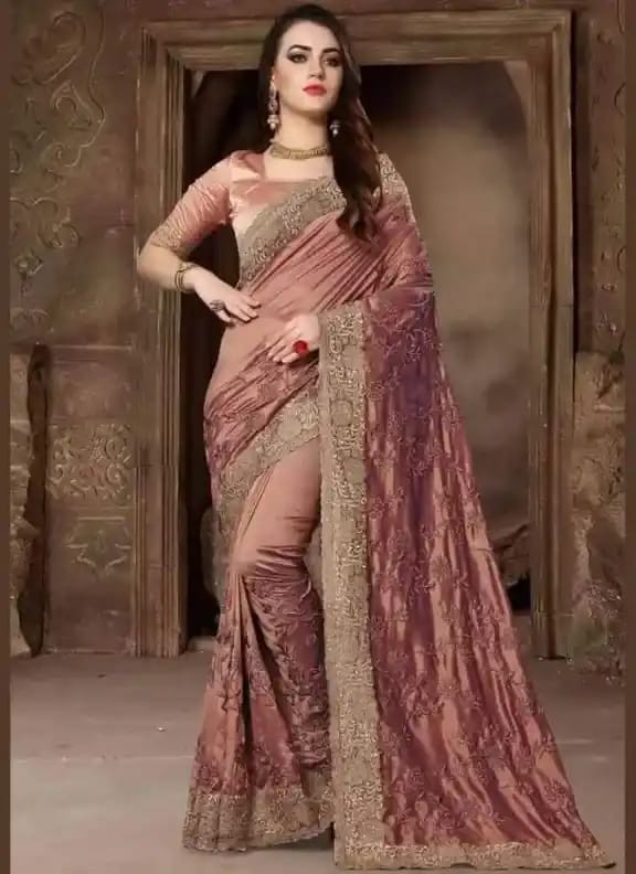 Exclusive Embroidered Georgette Saree